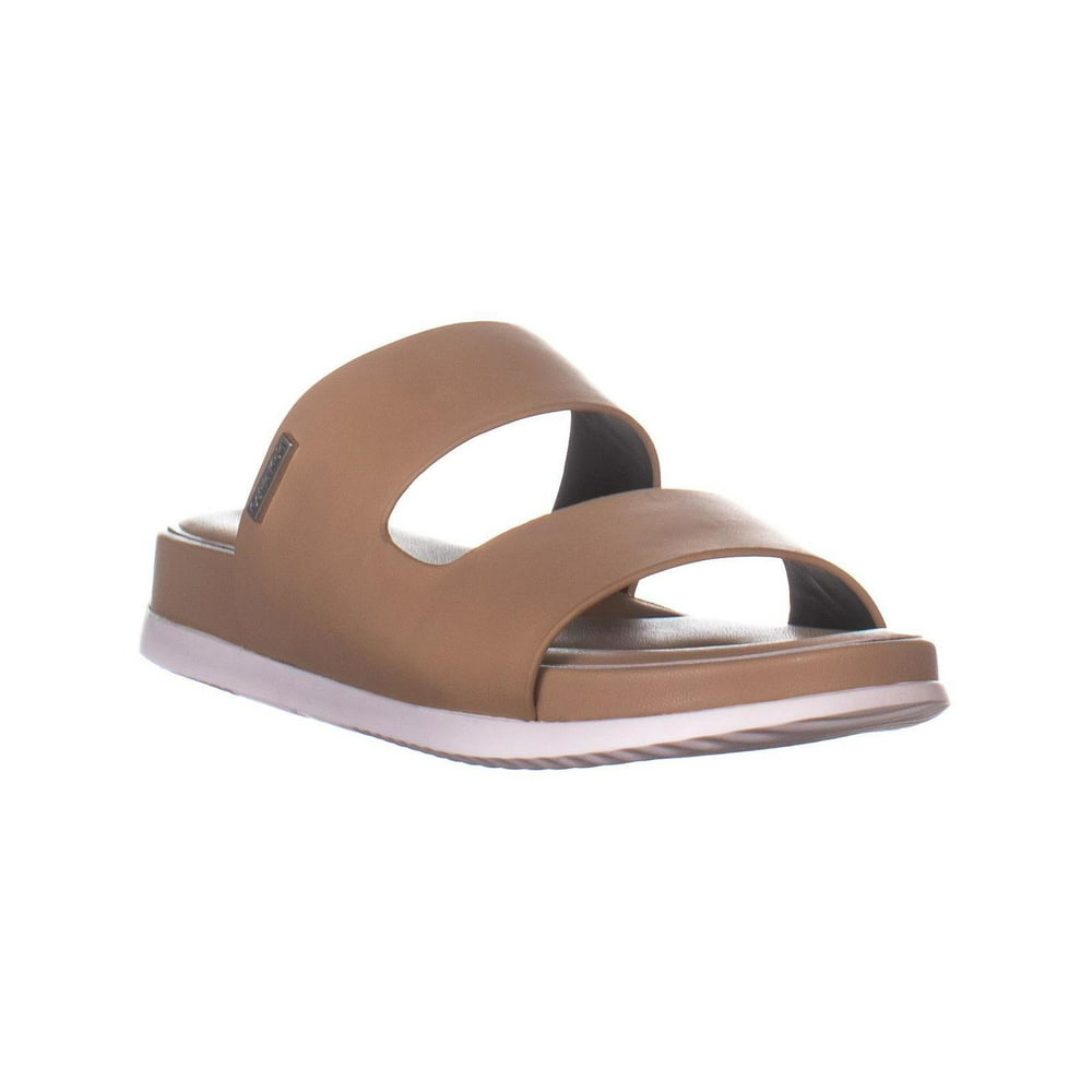 pink calvin klein slides