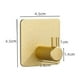 thumbnail image 2 of Ganchos para Toallas Sin Perforaciones Soporte para Baño Montado en La Pared (dorado), 2 of 9