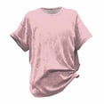 thumbnail image 4 of Endives Women's Short Sleeve T-shirt Round Neck Solid Color Womens Tops Summer Tee, 4 of 4