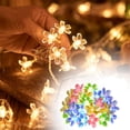 thumbnail image 1 of Xihbxyly Guirnalda de Luces con Diseño Floral, 20 Led, Alambre de Cobre Flexible, Brillo Cálido y Colorido, Decoración para Interiores y Exteriores, Bodas, Fiestas y Navidad, 3 Metros (1 Unidad), 1 of 7