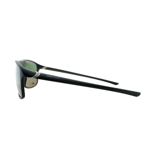 TAG Heuer 6041-301 27 Grados Urban Matte Black Square Green Gafas de sol polarizadas con lentes TAG Heuer 6.66041E+14