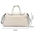 thumbnail image 6 of Workout Sports Bag with Shoe Compartment Zipper Closure Handle Design Waterproof Lightweight Duffel Bag Travel Tote Bag, 6 of 8