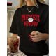 thumbnail image 1 of Camiseta De Verano Para Mujer, Ropa De Calle, Cuello Redondo, Para Acampar, Mochilero, Trabajo1pc Vintage Style Women'S Casual Printed T-Shirt, Polyester Round Neck Short Sleeve Tee with Geometric P, 1 of 7