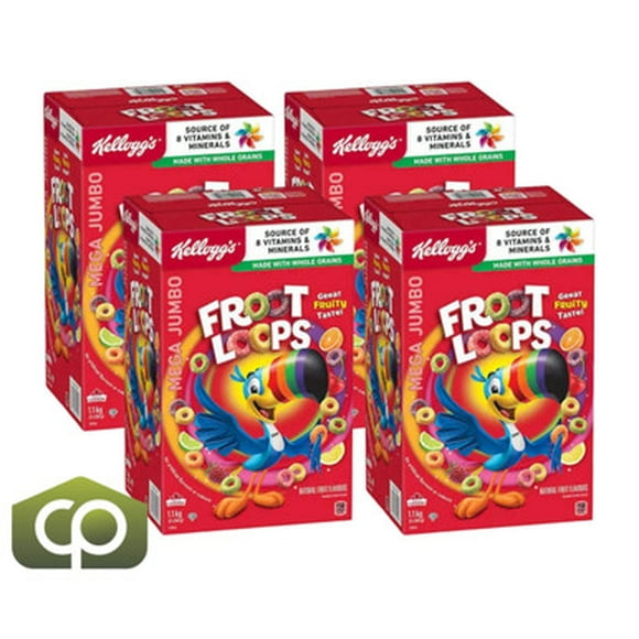 Kellogg's Froot Loops - 1,1 kg Céréales Colorées et Saines (4/caisse)
