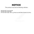 thumbnail image 2 of CMX Front Disc Brake Rotors Pair for Car Mini Cooper K8-100556, 2 of 8