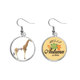 thumbnail image 1 of Cuello alto de jirafa Pendiente del lóbulo de la joyería del pendiente de la hoja del otoño Unbranded M, 1 of 3