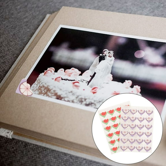 Raindrops Photo Corner Stickers for Scrapbook Album Journal Dairy Protecting Photo Edges Assorted Color 10