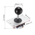 thumbnail image 2 of Unique Bargains Joystick Control Stick Rocker Switch 4 Way Black Ball Top Handle DIY Parts Classic Arcade Fighting Game Competition, 2 of 4