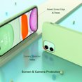 thumbnail image 2 of ULAK iPhone 11 Case for Women Girls, 3 in 1 Liquid Silicone Phone Case for Apple iPhone 11 6.1 inch Slim Shockproof,  Green, 2 of 7