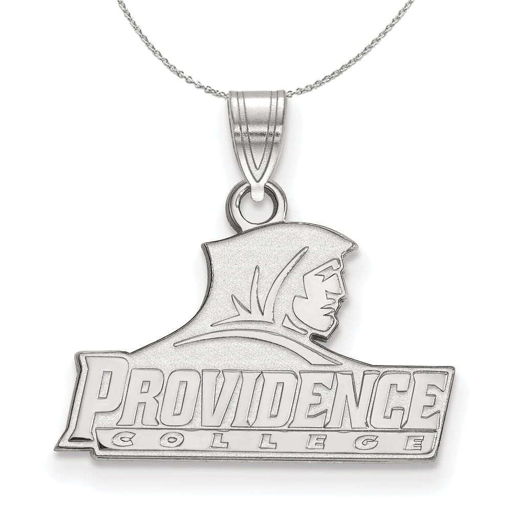 Solid 925 Sterling Silver Providence College Small Pendant with Necklace 