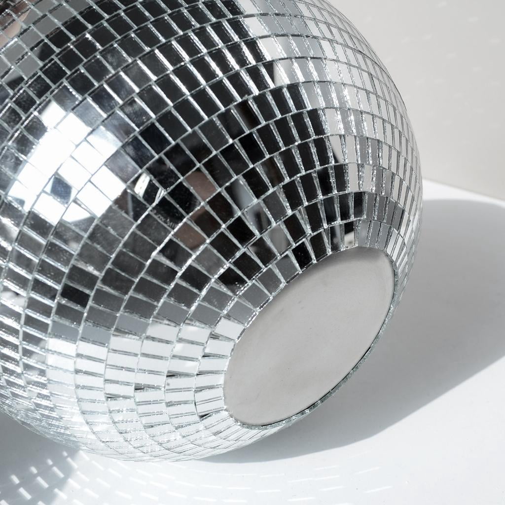Giaone Unique Discos Ball Ice Container Preserves Beverages Chilling Reflective Mirrored Wine Coolers Container for Partie