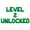 Green, variant on Letter Balloons - LEVEL 2 UNLOCKED 16" Inch Alphabet Letters Foil Mylar Balloon 2nd Birthday Party Banner (Black)