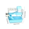 thumbnail image 3 of Cage pour Hamster Petit Habitat pour Hamster Observation à 360 Enclos pour Hamster avec Roue de Course et Cachette pour Nain, Cochon d'Inde, Gerbilles, 3 of 6