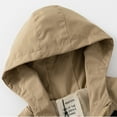 thumbnail image 5 of QUDDERR Kids Baby Windbreaker Jacket for Boys Zip Hooded Raincoat Toddler Thickened Cartoon Trench Outerwear for Fall Winter for 2-7 Years, 5 of 9