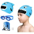 thumbnail image 1 of TCJJ Swim Cap with Swimming Goggles and Storage Bag for Kids(Age 3-12), Silicone Waterproof Swimming and Bathing Caps for Long and Short Hair Girls Boys Toddler, 1 of 6