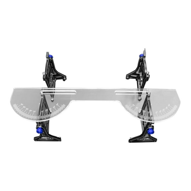 Medidor de Inclinación, Herramienta de Configuración de Pista de Coche RC, Configuración de Chasis Premium Fuerte Profesional/10 Herramienta de Config Azul