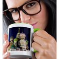 thumbnail image 2 of 3drose, Moscow, Red Square, Kremlin, St Basils Cathedral - Eu26 Wbi0398 - Walter Bibikow, 11oz Two-tone Green Mug, 2 of 6