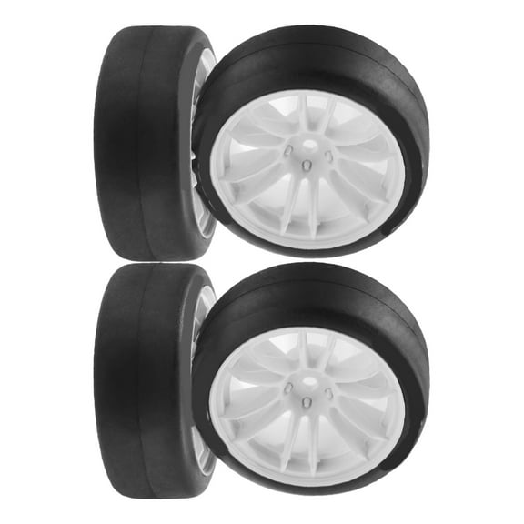 Set of 4 Remote Control Wheel Tires for Crawlers Car Model Rubber Wheel Tires for Remote Control Accessories