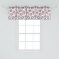 thumbnail image 2 of Ambesonne Abstract Window Valance, Modern Paintbrush Strokes, 54" X 18", Rose and Slate Blue, 2 of 3