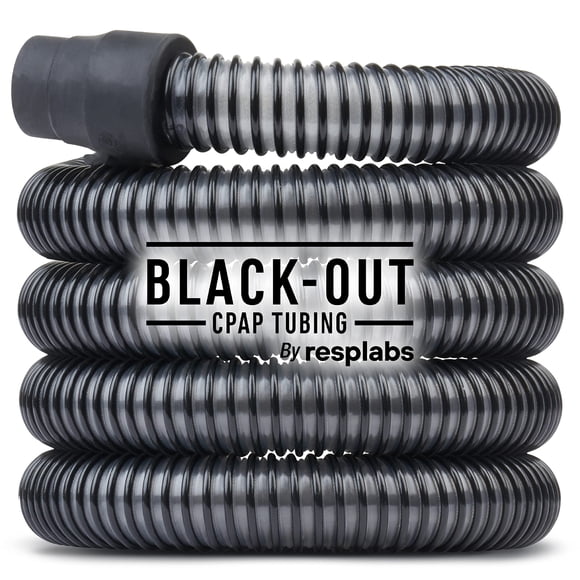 resplabs CPAP Hose Compatible with Most CPAP and BiPAP Machines - 6 Foot Standard 19mm, Black-Out (Pack of 1)