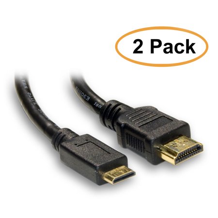 10 Hdmi Distribution Amp - 2 Pack HDMI Male to Mini HDMI Male Cable Type C 10 Feet