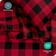 thumbnail image 5 of Juego de Sábanas Bare Home Ultra Suaves 1800 4 Piezas Tamaño Completo Cuadros Escoceses Rojo/Negro, 5 of 6