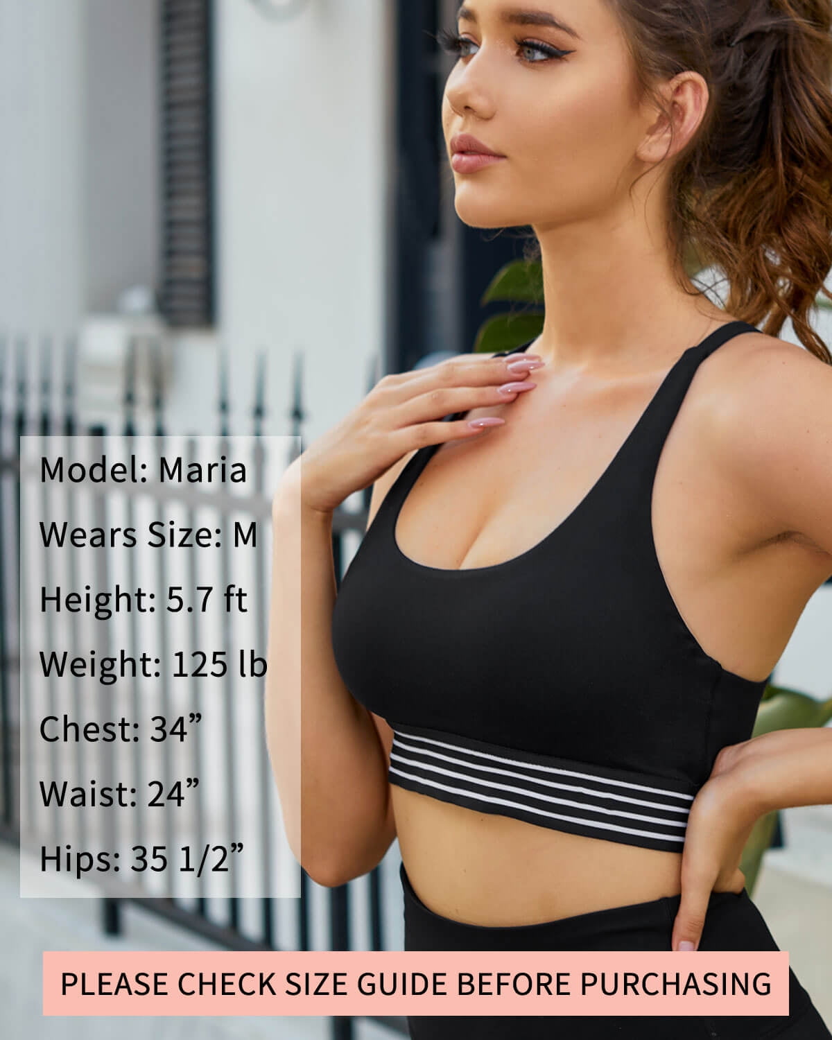 Dance Support Medium Support Sports Bras for Women Comfort for Gym Yoga AS ROSE RICH Sports Bra 
