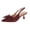 Wine, variant on Khaki Women'S Pointed Toe Pumps High Heel 6 Cm Ankle Strap Buckle Dress Shoes For Casual Size 39 Eu 24.5 Cm 9.65 In