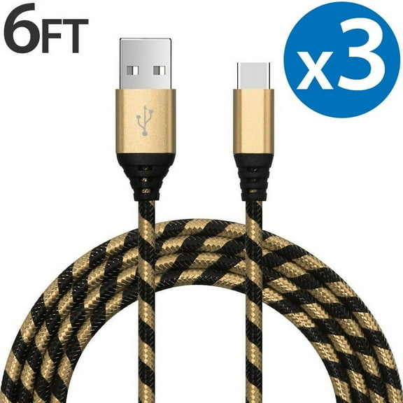 Type C Charger Fast Charging Cable USB-C Type-C 3.1 Data Sync Charger Cable Cord For Samsung Galaxy S10 S9 S8 Plus Galaxy Note 8 9 Nexus 5X 6P OnePlus 2 3 LG G5 G6 G7 V20 V30 V40 HTC M10 Google Pixel