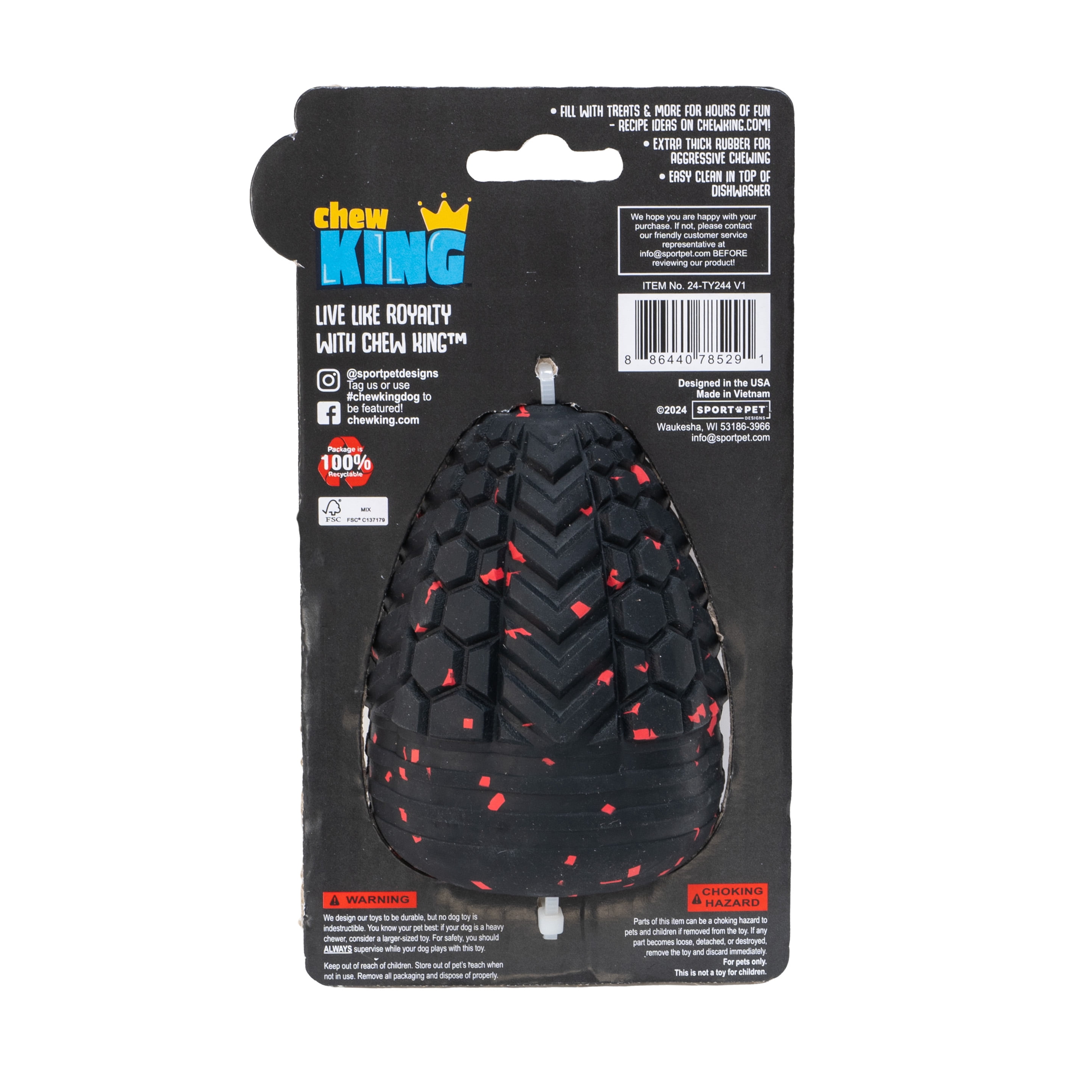 Chew King By Mammoth Supreme Dog Toy Collection, Durable All