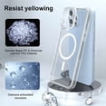 thumbnail image 3 of Bemz Phone Case for iPhone 15 Pro Max with Magnetic Charging Ring (MagSafe Compatible) Slim Shock Absorbent Durable Silicone Armor Bumper Cover (Clear), 3 of 7