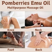 Emu Oil, 100% Pure Australian Emu Oil - Refined Natural Oil for Hair Growth, Anti-Aging Skin Moisturizer, Hydrating Face & Body Oil, Massage Oil for Scars & Dry Skin - Unscented, 4 fl oz Glass Bottle
