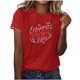 thumbnail image 1 of Blusas de Manga Corta para las Mujeres Imprimir Cuello Redondo, Camiseta Casual para Primavera Verano Diario, 1 of 4