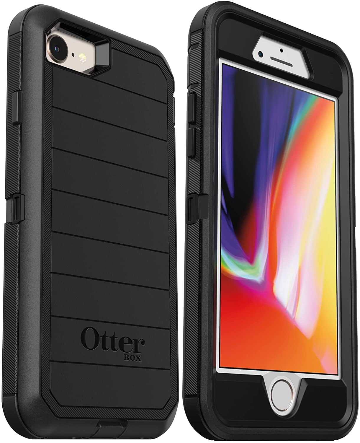 OtterBox Defender Series Rugged Case for iPhone SE 3rd Gen (2022) iPhone SE 2nd Gen (2020) iPhone 8/7, Black