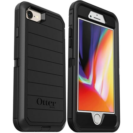 OtterBox Defender Series Rugged Case for iPhone SE 3rd Gen (2022) iPhone SE 2nd Gen (2020) iPhone 8/7, Black