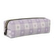 thumbnail image 1 of Fotbe Floral Purple Buffalo Plaid Estuche para Lápices de Cuero con Estampado, Estuche con Cremallera Resistente, Organizador Compacto y Elegante para Papelería, 1 of 7