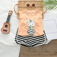 thumbnail image 2 of Toddler Boys Outfits Summer New Short Sleeved Cute Cartoon Pattern T Shirt + Striped Shorts Fashion Sets Clothes for Boys Size 6-12 Months, 2 of 4