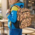 thumbnail image 3 of Jeiento Cute Capybara 13.5 Inch Preschool Backpack, Polyester Toddler Bookbag with Mesh Side Pockets, Adjustable Shoulder Straps School Bag for Boys Girls Kindergarten, 3 of 7