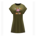 thumbnail image 1 of Vestido corto de verano para mujer, minivestido clásico para ir de compras, caminar, regalo para mujer S, 1 of 7