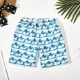 thumbnail image 4 of NIEWTR Quick Dry Boys Swim Trunks Lightweight Board Shorts Summer Beach Swim Shorts for Kids Toddler（A01-White,5-6 Years), 4 of 9