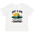 thumbnail image 3 of Inktastic Just a Girl Who Loves Camping Girls Baby T-Shirt, 3 of 5