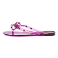 thumbnail image 3 of LAVRA Womens Stud Bow Sandals Summer Jelly Flip Flop, 3 of 4