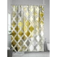 thumbnail image 5 of Yellow Morocco Shower Curtain Set ，Waterproof Fabric Shower Curtains Abstract Retro Shower Curtains for Bathroom,Bathroom Decor 60"x72", 5 of 6