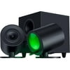 Razer Nommo V2 - Full-Range 2.1 PC Gaming Speakers with Wired Subwoofer: THX Spatial Audio - Rear Projection Chroma RGB - 3” Drivers - Down-Firing Subwoofer 5.5” Driver - Wireless Control Pod
