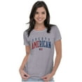 thumbnail image 4 of Puerto Rico Nuyorican USA State Flag Womens Slim Fit Graphic Tee Brisco Brands S, 4 of 5