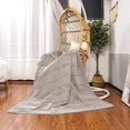 thumbnail image 4 of FFIY Microfiber Soft Quilted Throw Blanket Ruffle Farmhouse Throws Lap Quilt for Couch Bed 50" x 60" Reversible Lightweight Breathable Decorative Quilted Blankets, 4 of 7