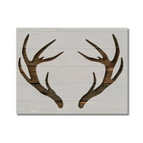 Deer Buck Antlers Horns Stencil Template Reusable 8.5 x 11 for Painting on Walls, Wood, Etc. By Stencilville