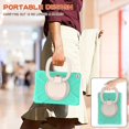thumbnail image 5 of Funda con soporte de anillo ajustable para iPad de 9,7 pulgadas (2018) con correa para el hombro, gran soporte de anillo ajustable, protección contra golpes., 5 of 5