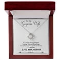 thumbnail image 1 of To My Wife Loving You and Breathing Infinity Knot Necklace Message Card, 1 of 7