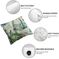thumbnail image 4 of Acheng Chinoiserie Pillow Cover Asian Scenic Blue and Green Throw Pillow Covers Farmhouse Tree Pillow Case Cushion Covers for Sofa Couch Living Room,2 pcs White, 4 of 6